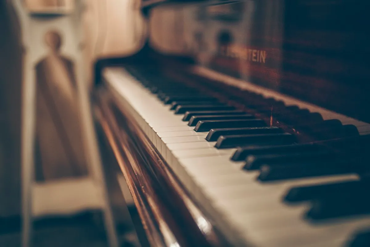 Le clavier d'un piano